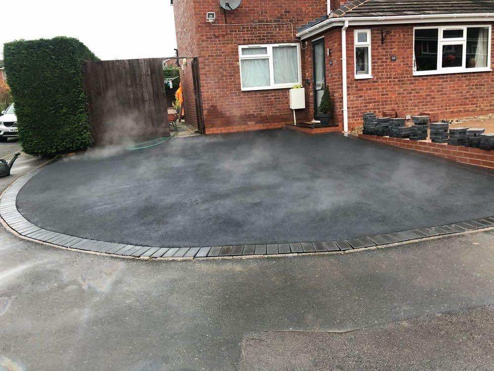 Tarmac driveway work completed by local Tewkesbury contractor LMT Groundworks