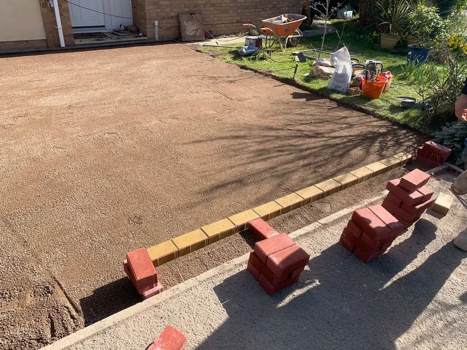 Completed driveway project by LMT Groundworks
